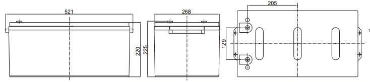HR12-1000W Dimensions