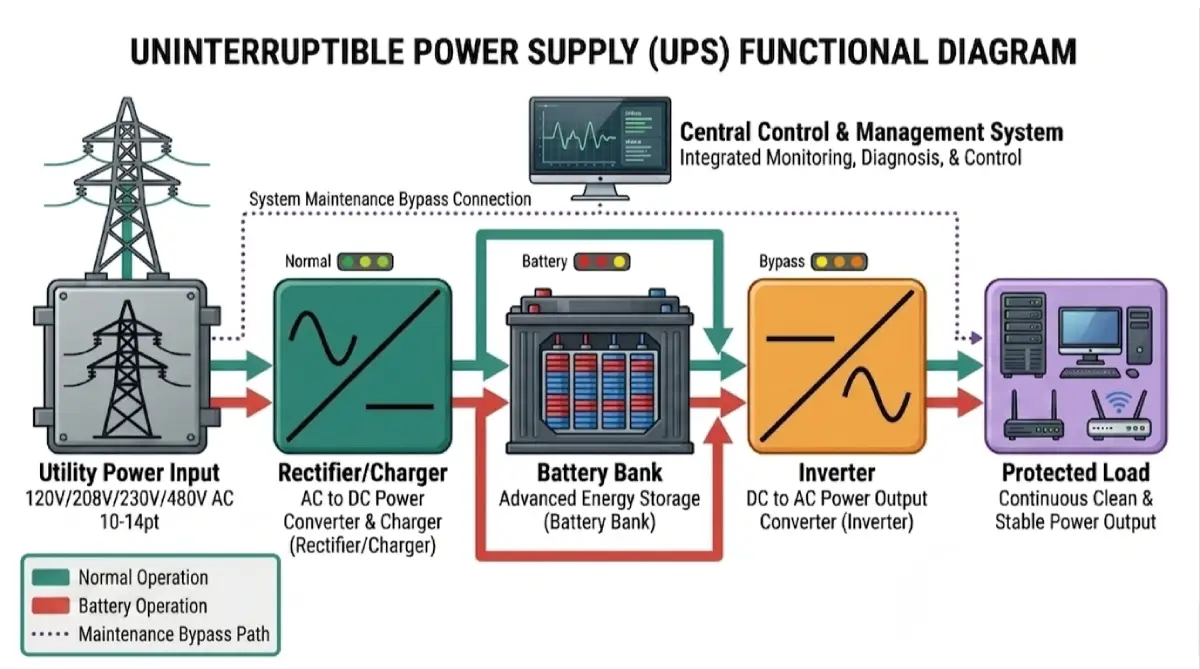 How Uninterruptible Power Supply (UPS) Works